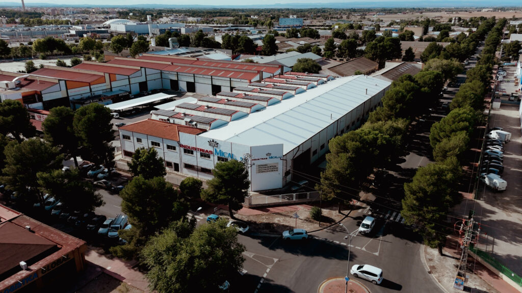 Vista aérea de una zona industrial