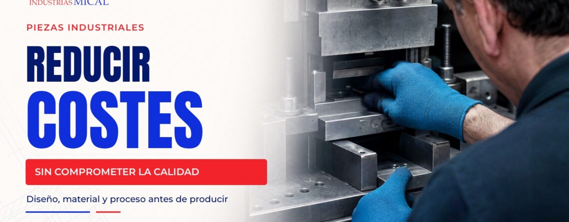 Operario de Industrias Mical ajustando un utillaje industrial para optimizar el proceso sin comprometer la calidad