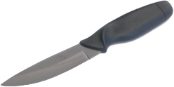 Cuchillo con mango negro