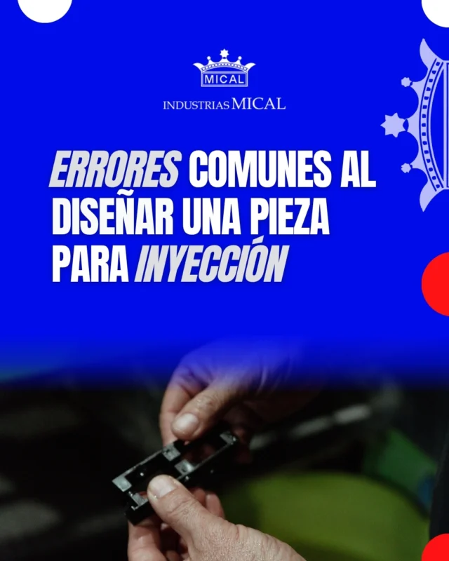 Diseñar una pieza para inyección no es solo darle forma. Es anticiparse a cómo se va a fabricar, ensamblar y comportar en uso real.

En muchos proyectos, un pequeño error en la fase de diseño puede traducirse en más coste, más tiempo y menos eficiencia en producción.

Algunos de los errores más habituales son:
🔹 No adaptar el diseño al material elegido
🔹 Ignorar espesores o geometrías que dificultan la inyección
🔹 No prever correctamente el desmoldeo de la pieza
🔹 Diseñar sin tener en cuenta el proceso completo de fabricación

En Industrias Mical trabajamos cada proyecto desde una visión integral, estudiando diseño, material, matricería y proceso productivo para lograr piezas funcionales, viables y optimizadas desde el inicio.

Porque una buena pieza no solo debe funcionar bien. También debe poder fabricarse con precisión, calidad y rentabilidad.

#InyeccionDePlasticos #Industria #DisenoIndustrial #IndustriasMical